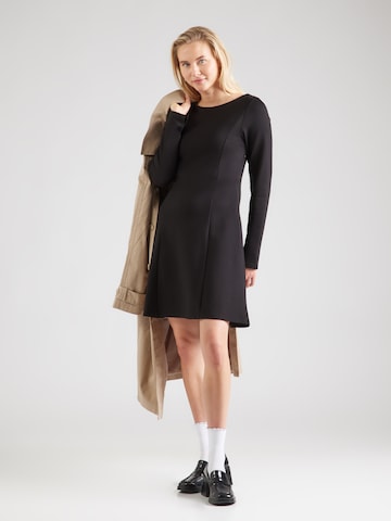Robe 'SLFCARNA-SHELLY' SELECTED en noir : devant