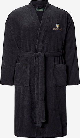 Charles Colby Long Bathrobe in Black: front