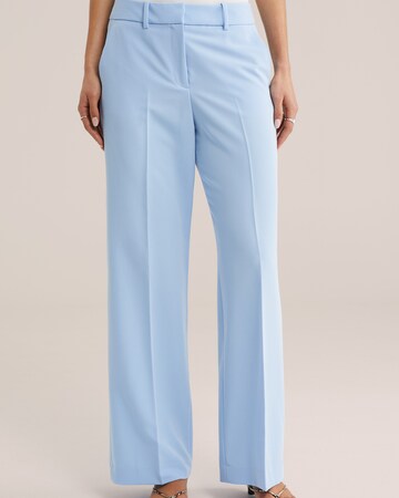 WE Fashion Flared Bukser med fals i blå: forside