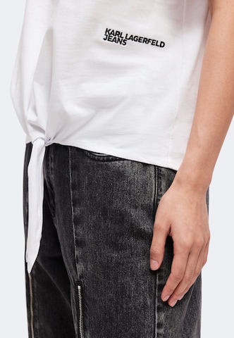 KARL LAGERFELD JEANS Тениска в бяло