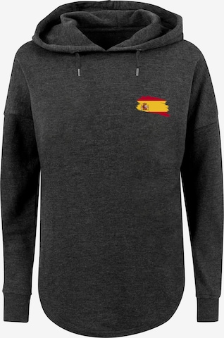 F4NT4STIC Sweatshirt 'Spain Spanien Flagge' in Grey: front