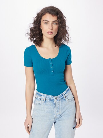 PIECES - Camiseta 'KITTE' en verde: frente