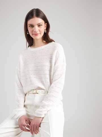 Pullover di QS in beige: frontale