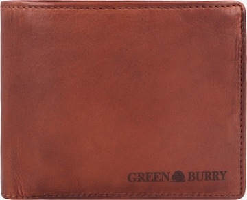 Porte-monnaies 'Vintage Washed' GREENBURRY en marron : devant