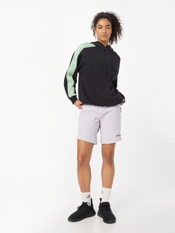 ADIDAS TERREX Конический (Tapered) Спортивные штаны 'Utilitas Zip-Off' в Белый