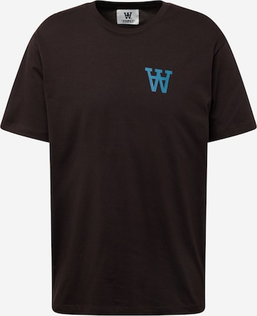 T-Shirt WOOD WOOD en noir : devant