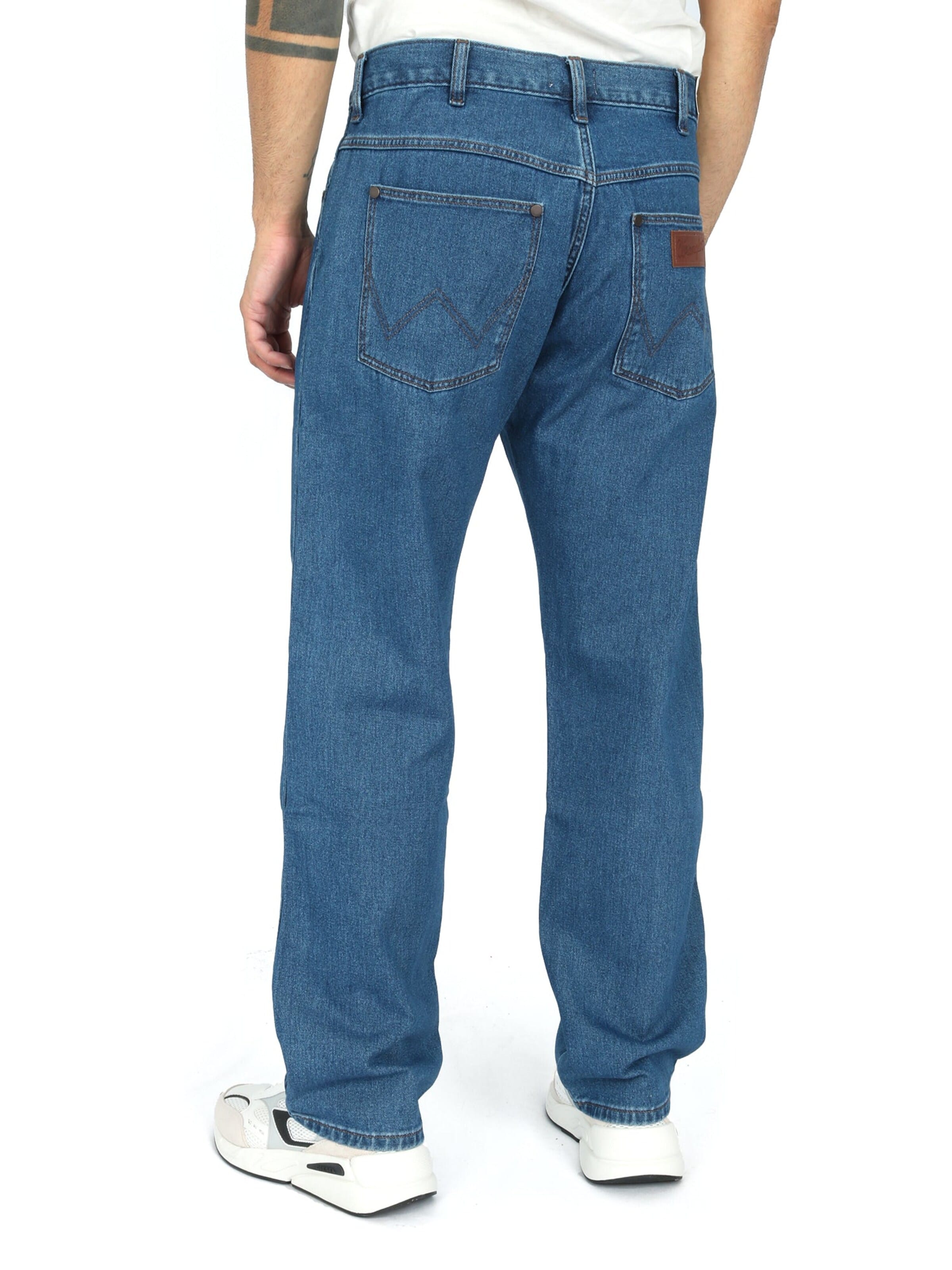 WRANGLER Lużny krój Jeansy 'RELAXED FRONTIER' w kolorze niebieski