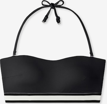 SCHIESSER Bikini-Top ' Aqua Californian Dream ' in Schwarz: Vorderseite