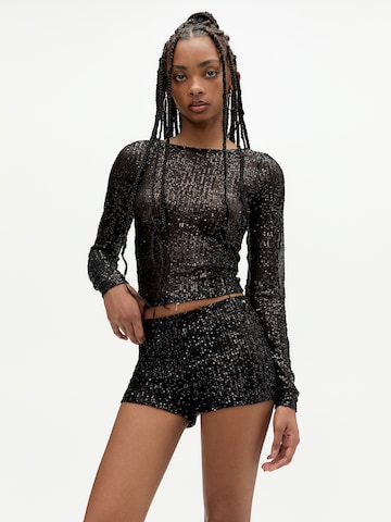 T-shirt Pull&Bear en noir : devant