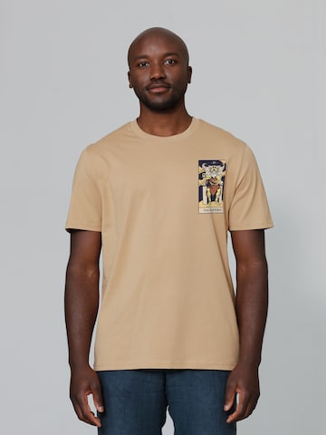 Watapparel Shirt 'Tarot The Emperor' in Beige: front