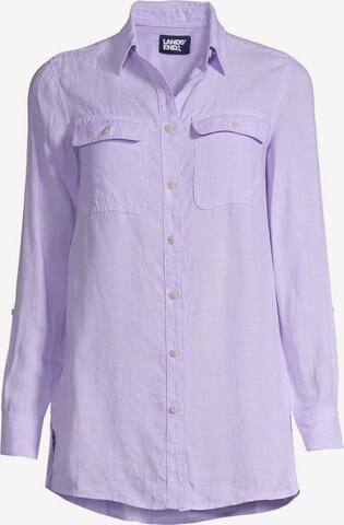 Lands‘ End Blouse in Purple: front