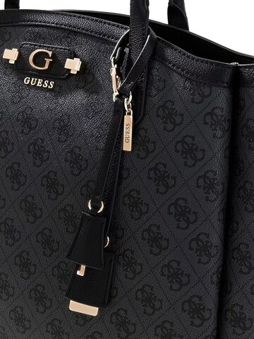 GUESS Nakupovalna torba 'Guess Cabas Lindsey Coal Logo' | črna barva