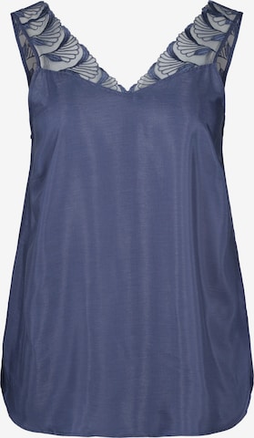 Zizzi Top in Blue: front