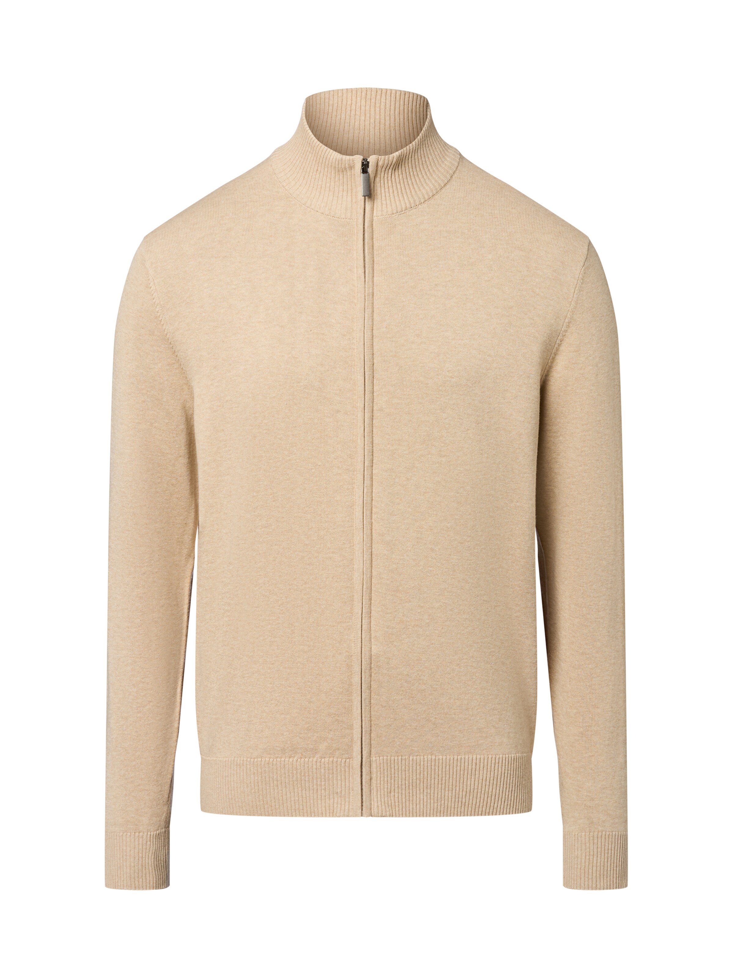 Nils Sundström Gebreid vest in Beige: voorkant