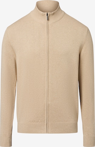 Vestes en maille Nils Sundström en beige : devant