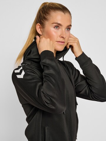 Hummel Sportsweatjacke in Schwarz