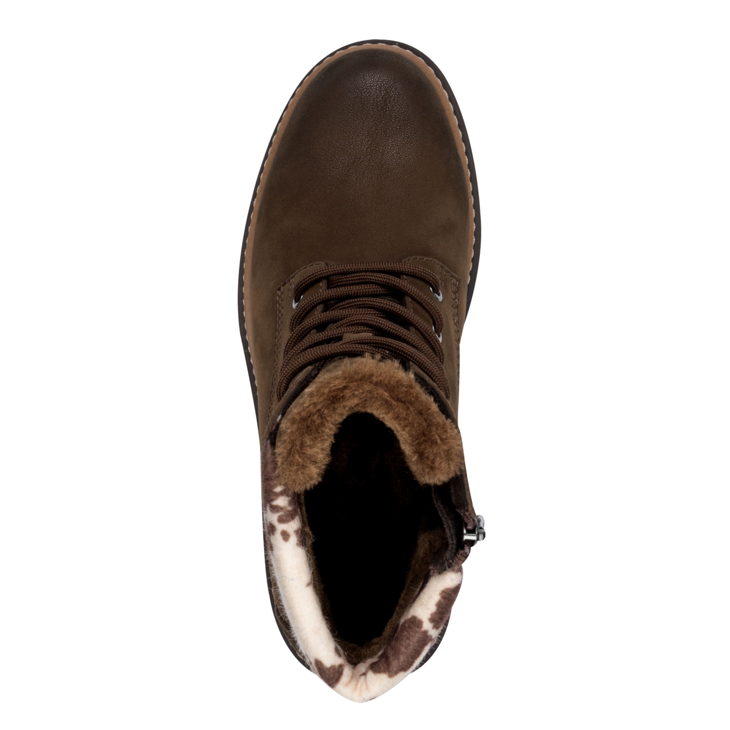 MARCO TOZZI Lace-Up Ankle Boots in Brown