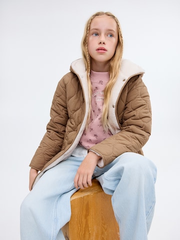 MANGO KIDS Kurtka zimowa 'Julieta' w kolorze brązowy: przód