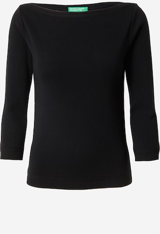 UNITED COLORS OF BENETTON Sweater in Black: front