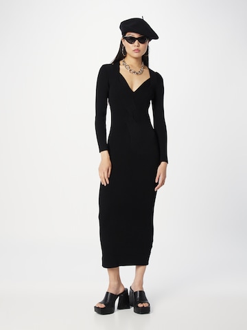 BOSS Black Knitted dress 'Famelina' in Black