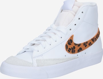 Nike Sportswear Magas szárú sportcipők 'Blazer Mid 77 SE' - fehér: elől