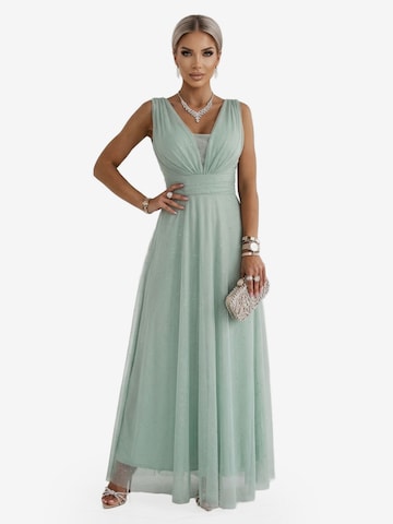 Numoco Evening Dress 'Klaudia' in Green: front