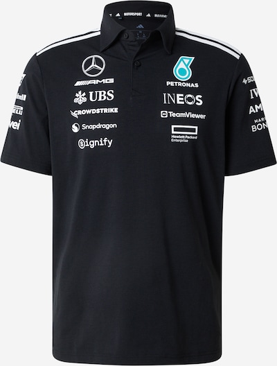 Sportiniai marškinėliai 'Mercedes - AMG Petronas Formula One Team' iš ADIDAS PERFORMANCE, spalva – vandens spalva / juoda / balta, Prekių apžvalga