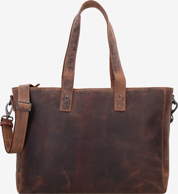 Plevier Shopper in Brown: front