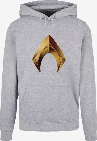 Sweat-shirt 'Aquaman - Emblem' ABSOLUTE CULT en gris : devant