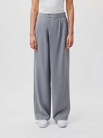 LeGer by Lena Gercke Wide leg Pleat-front trousers 'Tessa Tall' in Grey: front
