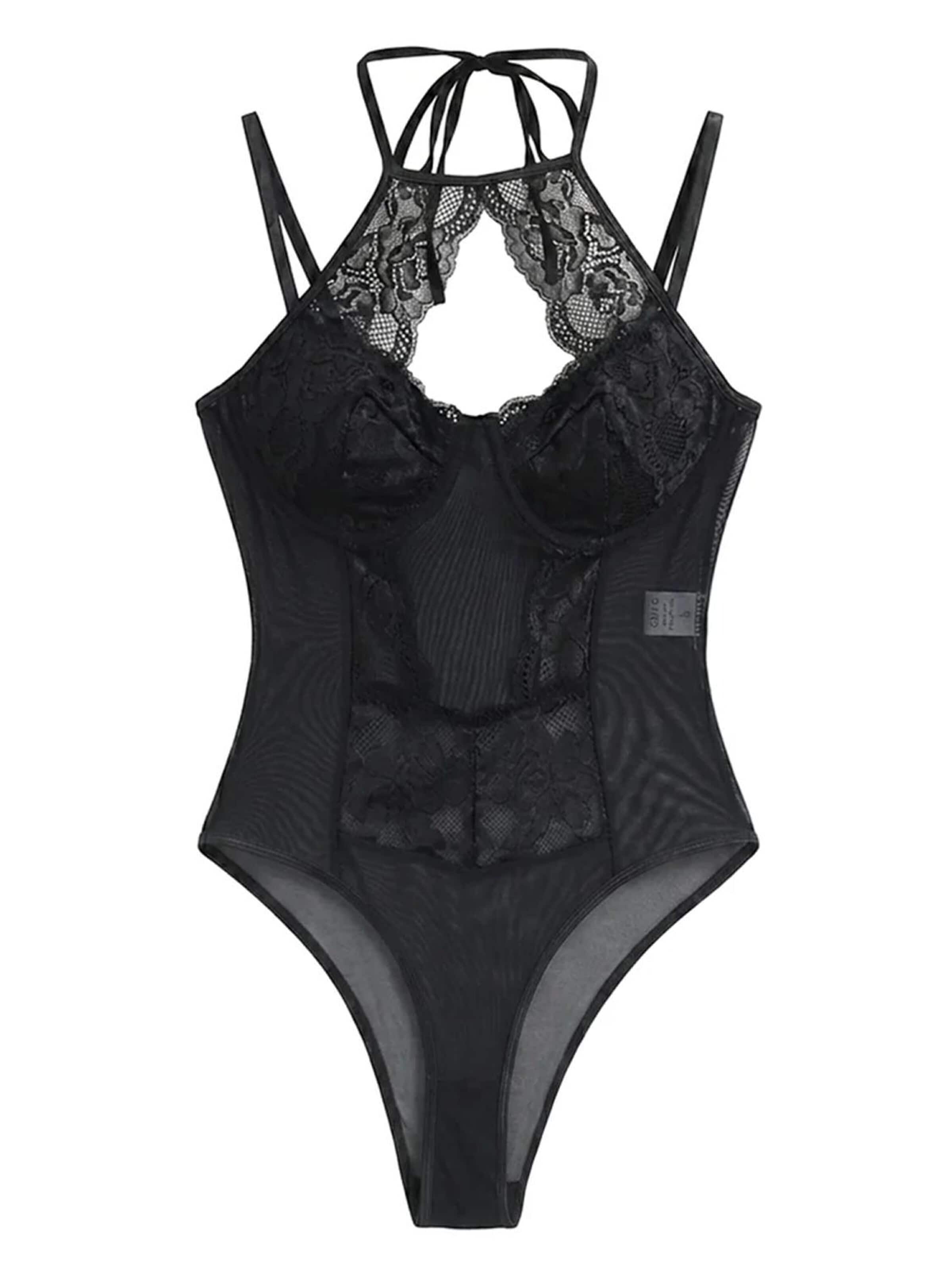 Shapetape Shapingbody 'Kanten Shaper Body Tina' in Zwart: voorkant