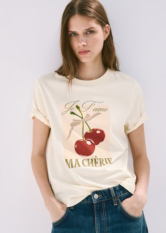 MANGO Koszulka 'ILUSTRA2' w kolorze czerwony: przód
