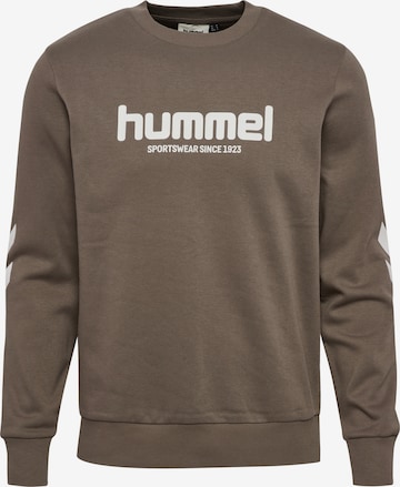 Hummel Sportsweatshirt in Braun: Vorderseite