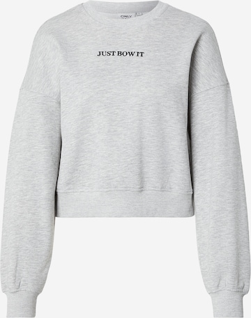 ONLY Collegepaita 'ONLVIV' värissä harmaa: etupuoli