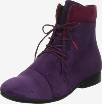 THINK! Lace-Up Ankle Boots in Purple: front