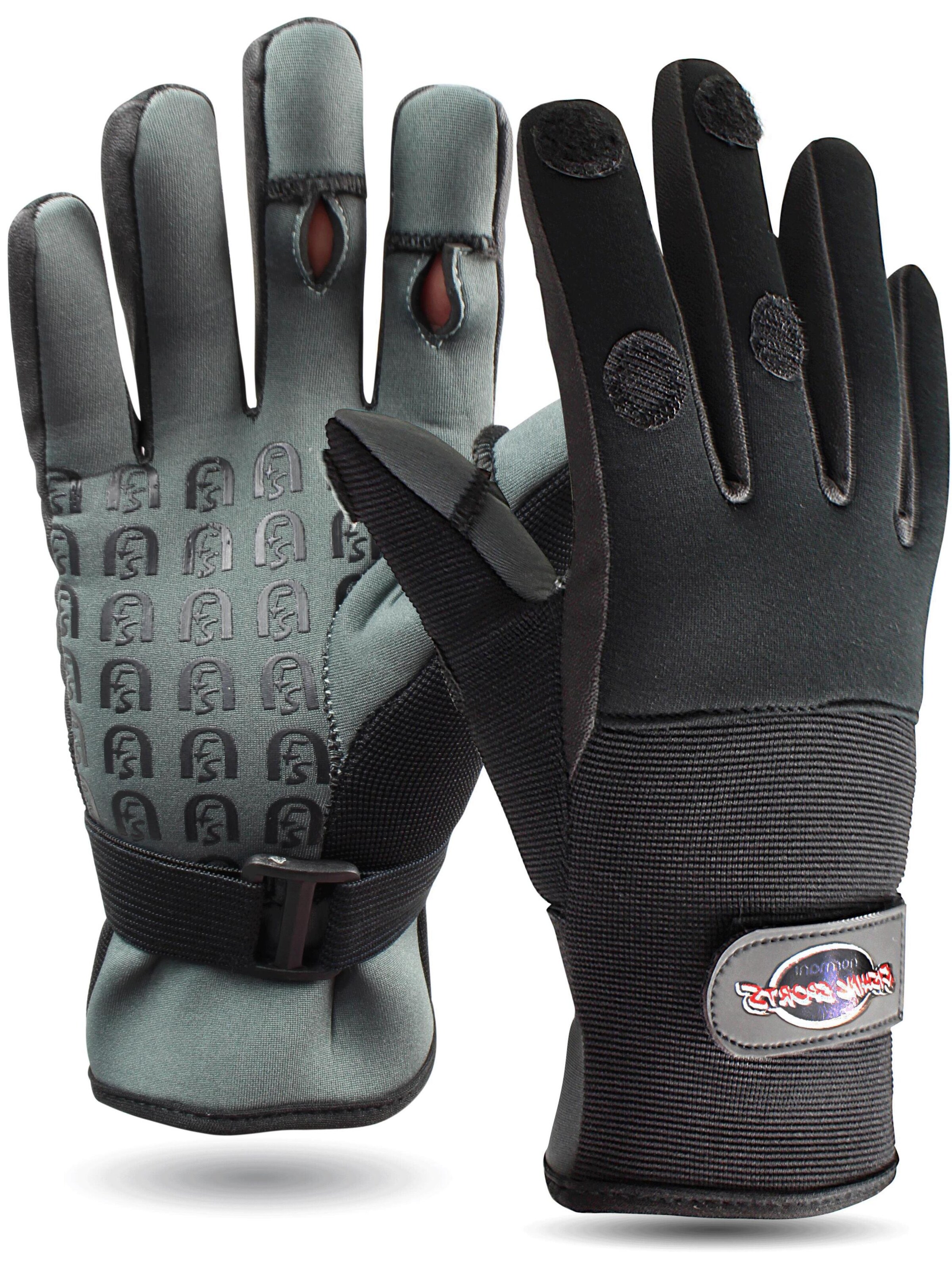 Gants de sport 'Catcher' normani en noir : devant