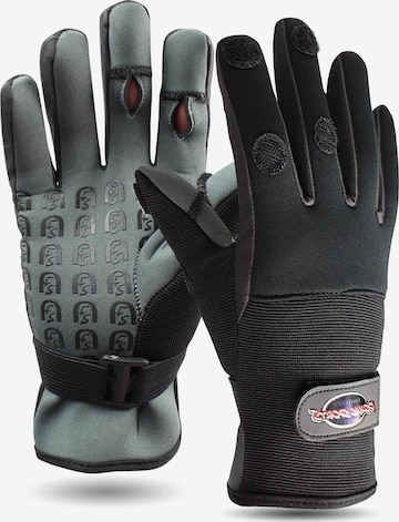 normani Full Finger Gloves 'Catcher' in Black: front