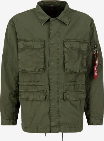 Geacă de primăvară-toamnă de la ALPHA INDUSTRIES pe verde: față