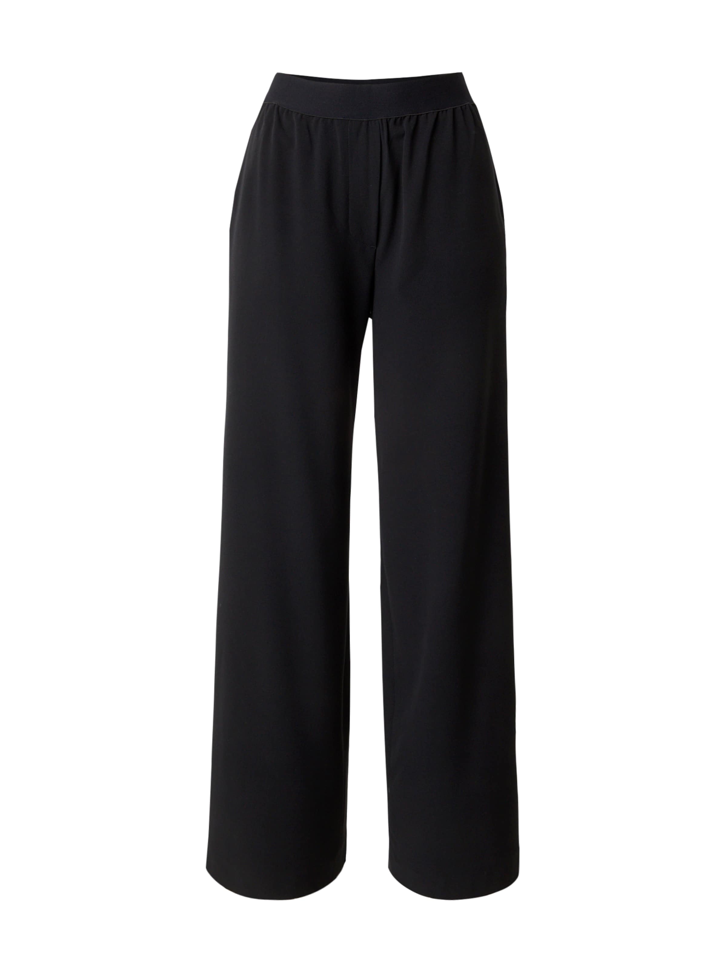 CATWALK JUNKIE Wide leg Chino Pants 'TULIPS' in Black: front