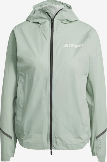 ADIDAS TERREX Veste outdoor 'Xperior' en vert pastel / noir / blanc, Vue avec produit