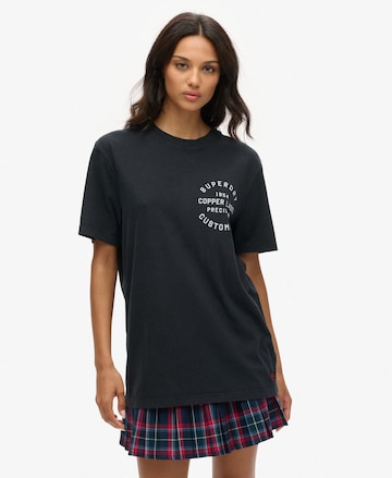 T-shirt Superdry en noir : devant