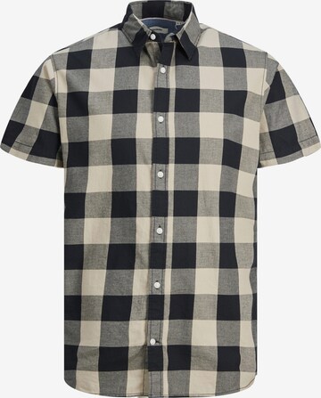 JACK & JONES Košile 'GINGHAM' – béžová: přední strana