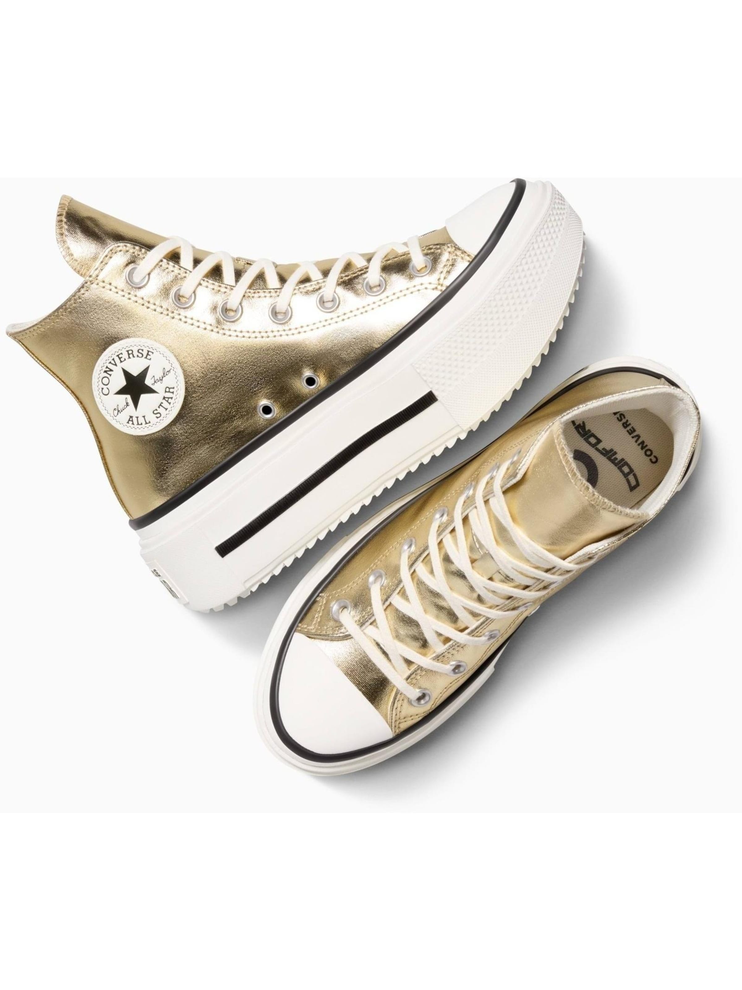 Scarpa sportiva 'Converse Chuck Taylor All Star Lift Double Stack' di CONVERSE in giallo