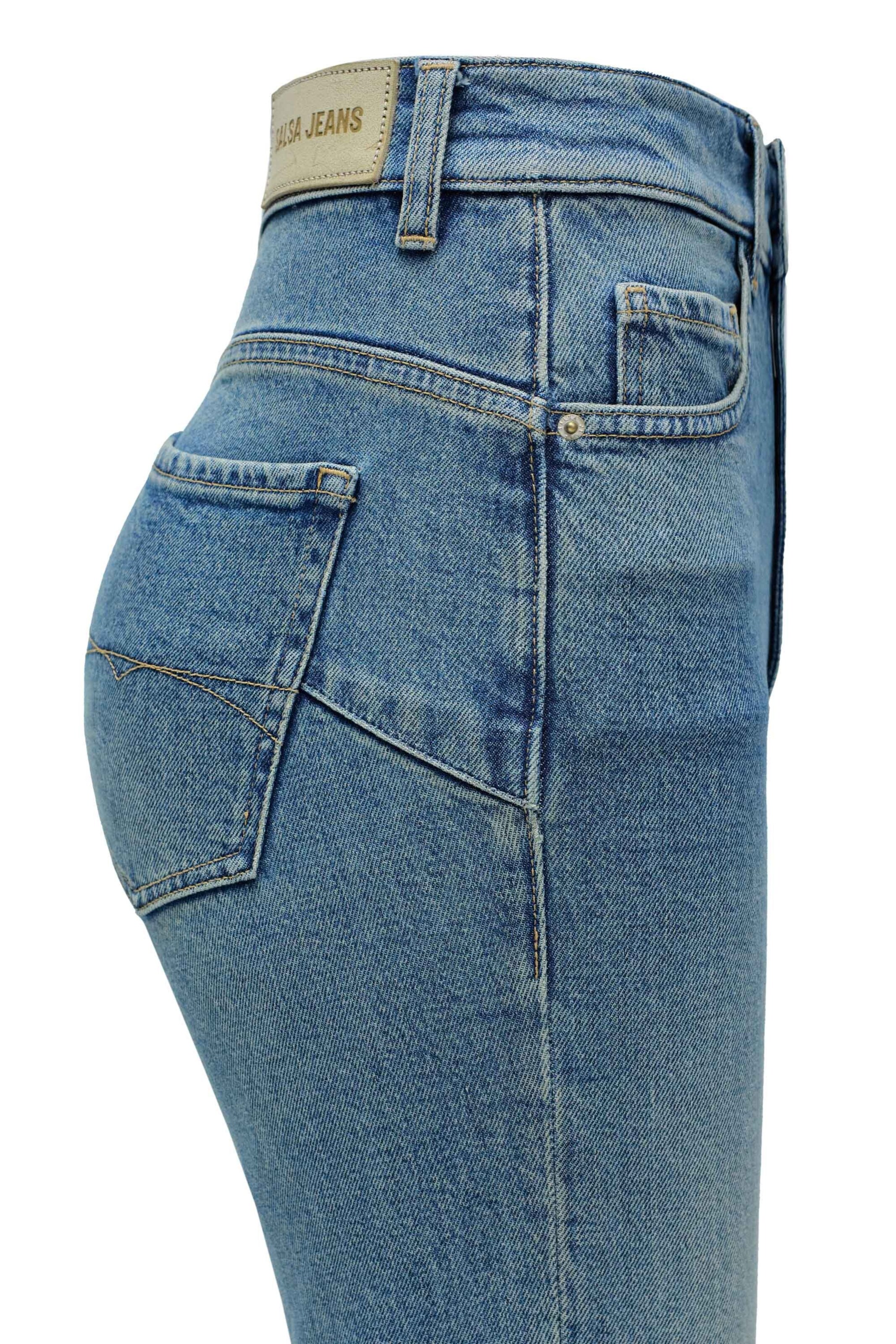 Skinny Jean 'Faith' Salsa Jeans en bleu