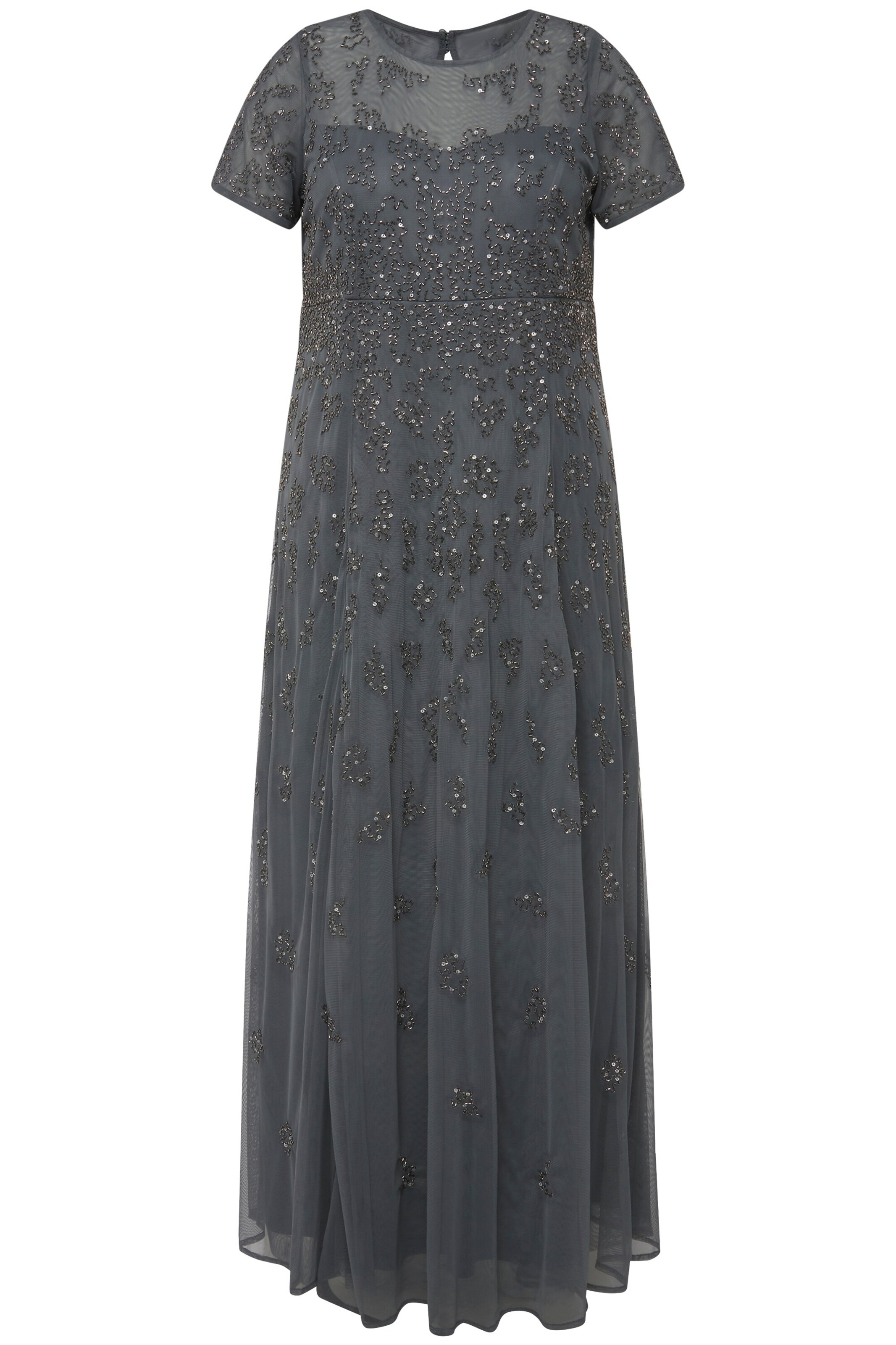 Ulla Popken Dress in Grey: front