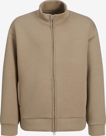 Jack & Jones Junior Sweatjakke 'KINETIC' i brun: forside