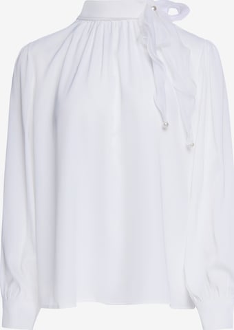 faina - Blusa em branco: frente