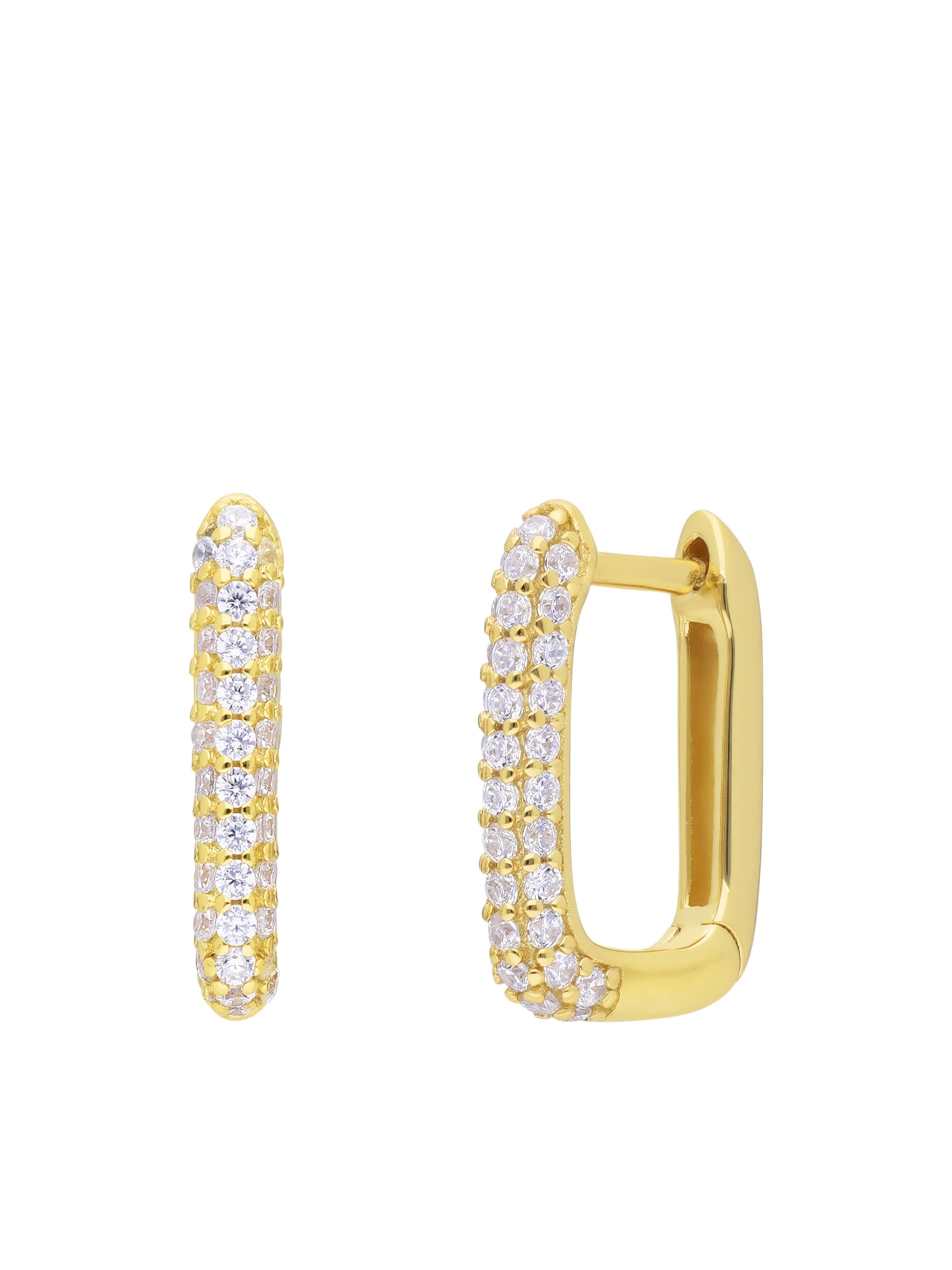 Lucardi Ohrringe in Gold: Vorderseite