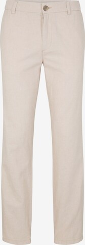 Pantalon chino TOM TAILOR en beige : devant