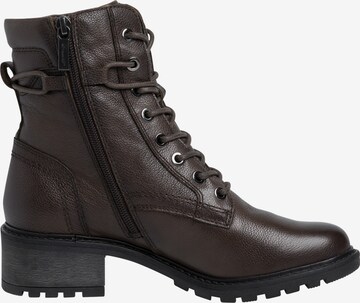 TAMARIS Lace-Up Ankle Boots in Brown